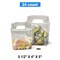 Clear Plastic Carry Boxes 5 1/2'' × 4'' × 5'' With Die-Cut Handles